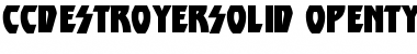 CCDestroyerSolid Font