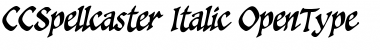 CCSpellcaster Italic Font