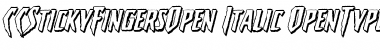 CCStickyFingersOpen Font