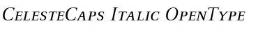 CelesteCaps Italic Font