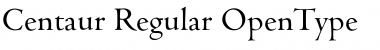 Centaur Regular Font