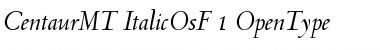 Centaur MT Italic OsF Font