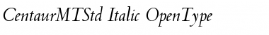 Centaur MT Std Italic Font