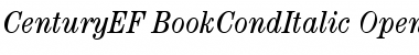 CenturyEF-BookCondItalic Regular Font