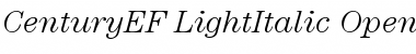 CenturyEF-LightItalic Font