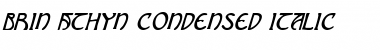 Brin Athyn Condensed Italic Condensed Italic Font