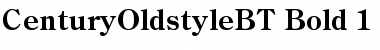 Century Oldstyle Bold Font