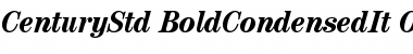 ITC Century Std Bold Condensed Italic Font