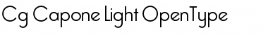 Cg Capone Light Font