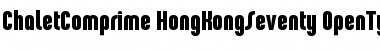 ChaletComprime-HongKongSeventy Regular Font