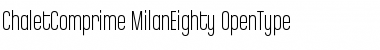 ChaletComprime-MilanEighty Font