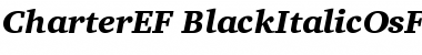 CharterEF BlackItalicOsF Font