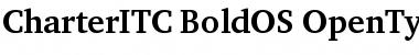 Charter ITC Bold OS Font