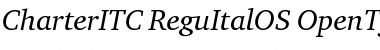 Charter ITC Regular Italic OS Font