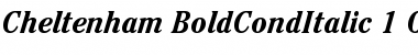 ITC Cheltenham Bold Condensed Italic Font