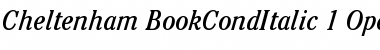 ITC Cheltenham Book Condensed Italic Font