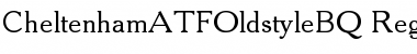 Cheltenham ATF Old Style BQ Font