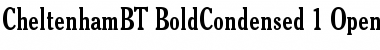 Cheltenham Bold Condensed Font