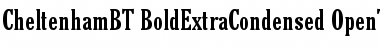 Cheltenham Bold Extra Condensed Font