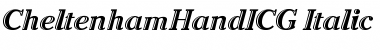CheltenhamHandICG Italic Font