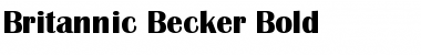Britannic Becker Bold Font