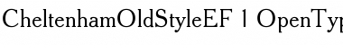 CheltenhamOldStyleEF Regular Font
