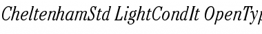 ITC Cheltenham Std Light Condensed Italic Font