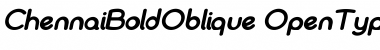 Chennai Bold Oblique Regular Font