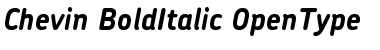 Chevin BoldItalic Font