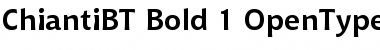 Bitstream Chianti Bold Font