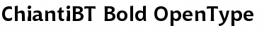Bitstream Chianti Bold Font