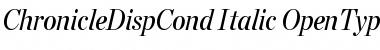 Chronicle Disp Cond Italic Font
