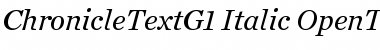 Chronicle Text G1 Font