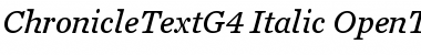 Chronicle Text G4 Italic