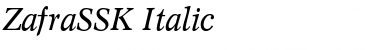 ZafraSSK Italic