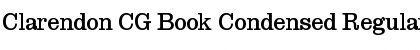 Clarendon CG Book Condensed Font