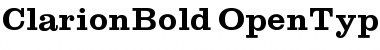 Clarion Bold Font