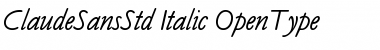 Claude Sans Std Italic