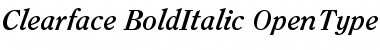 ITC Clearface Bold Italic