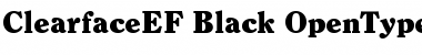 ClearfaceEF-Black Font