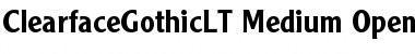 Clearface Gothic LT 65 Medium Font
