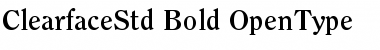 ITC Clearface Std Bold Font