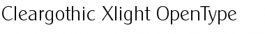 Cleargothic-Xlight Regular Font