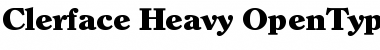 Clerface-Heavy Regular Font