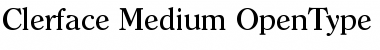 Clerface-Medium Regular Font