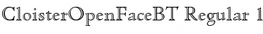 Cloister Open Face Font