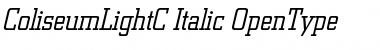 ColiseumLightC Italic Font
