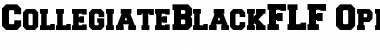 CollegiateBlackFLF Regular Font