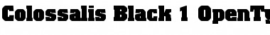 Colossalis Black Font