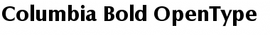 Columbia-Bold Font